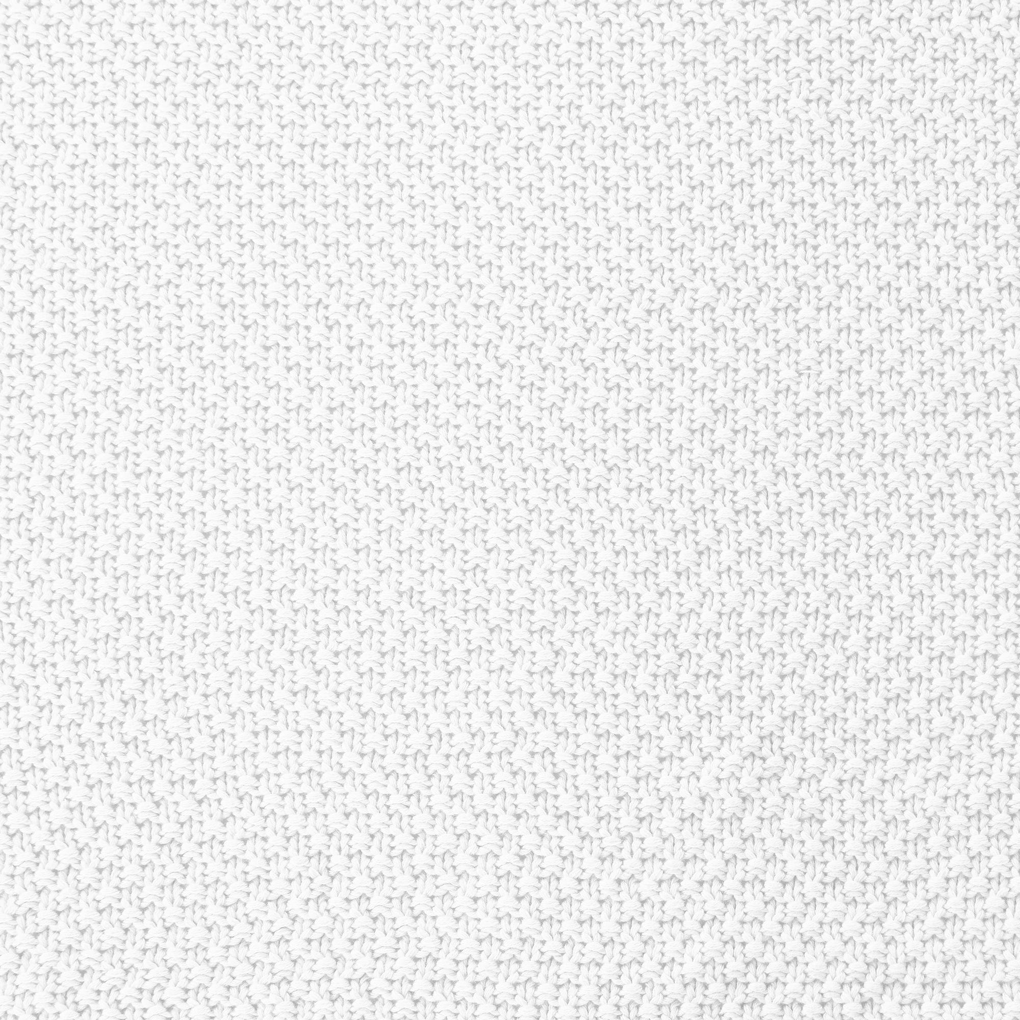 Cotton Knit - King Blanket - Vintage White
