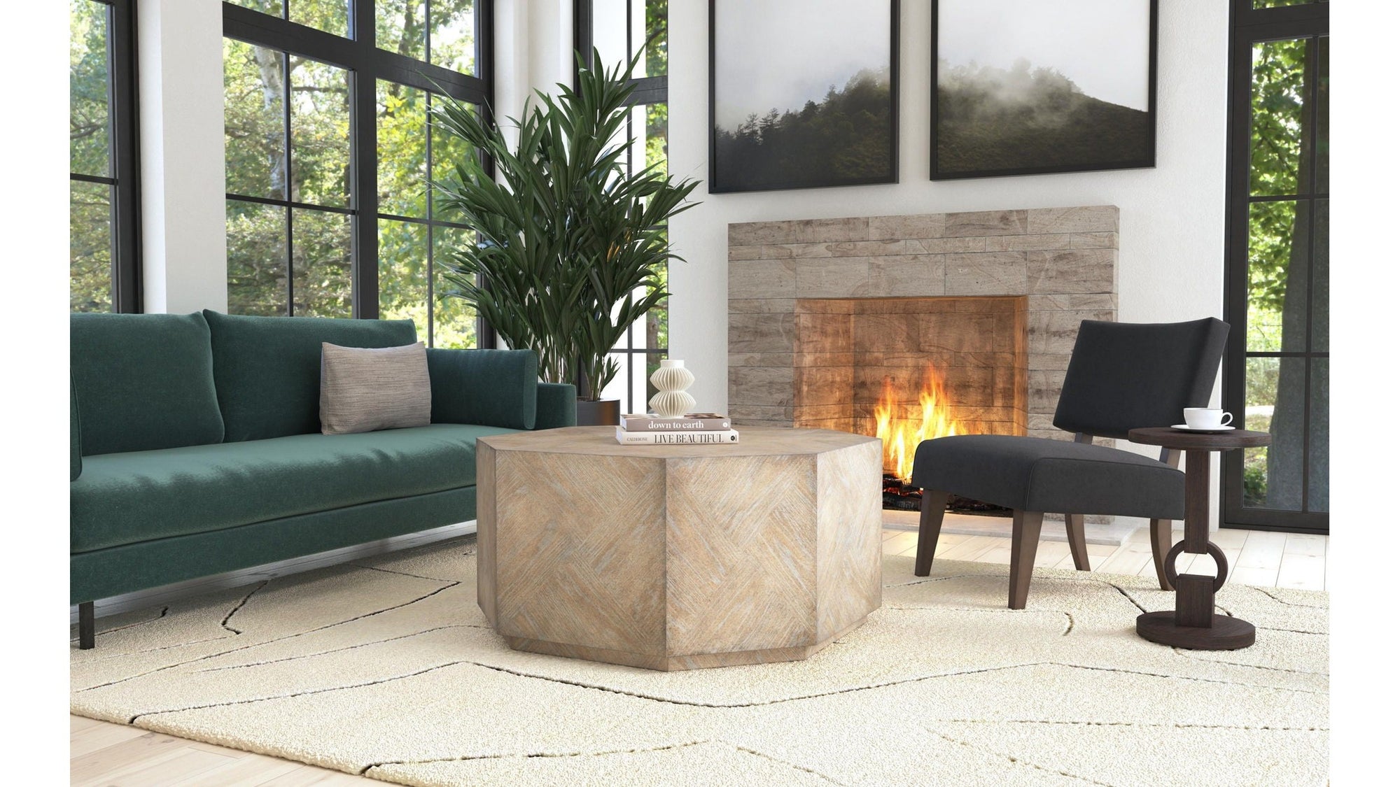 Commerce And Market - Round Side Table - Dark Brown