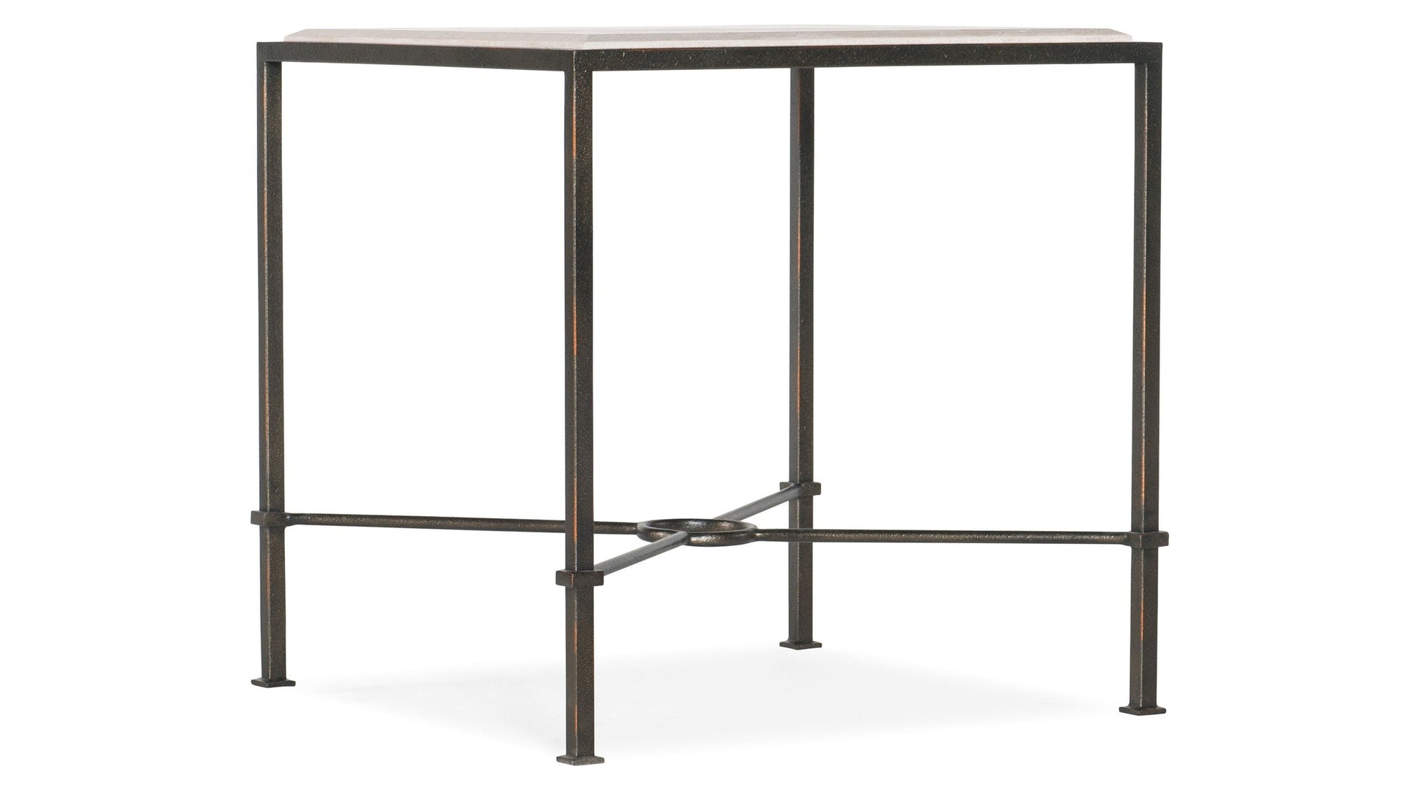 Melange - End Table - White