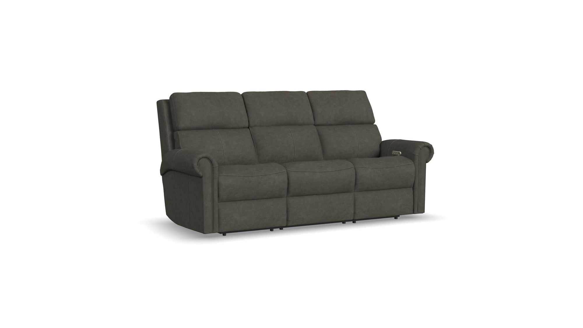 Bernard - Power Reclining Sofa With Console, Power Headrest, &amp; Lumbar