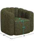 Lenoir - Upholstered Swivel Chair - Green