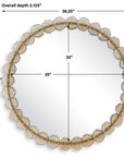Nolina - Round Mirror - Gold