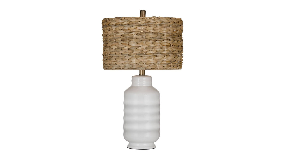 Tigris - Table Lamp - White / Light Brown