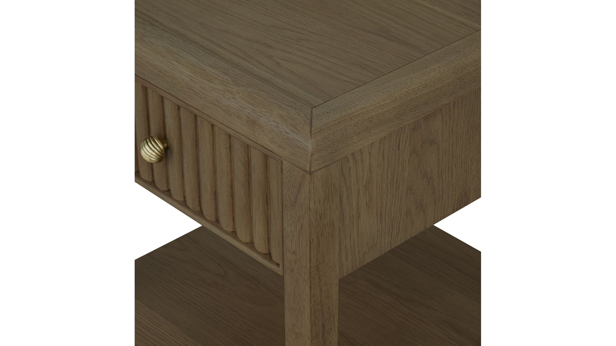 Reed - Chairside Table - Driftwood Oak