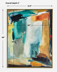 Painters High - Revisited Framed Abstract Art - Gold