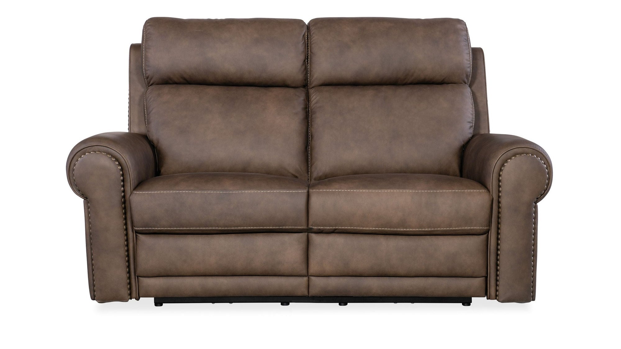 SS - Duncan Power Loveseat With Power Headrest & Lumbar - Dark Brown