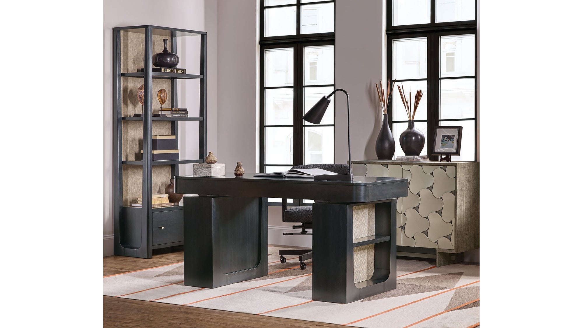 Melange - Pinwheel Hall Chest - Gray