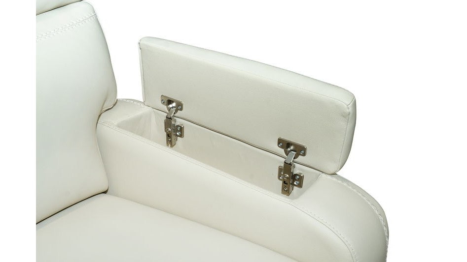 Gunner - Sofa Recliner With Power And Power Headrest - Almond