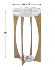 Kolkata - Accent Table - Brass