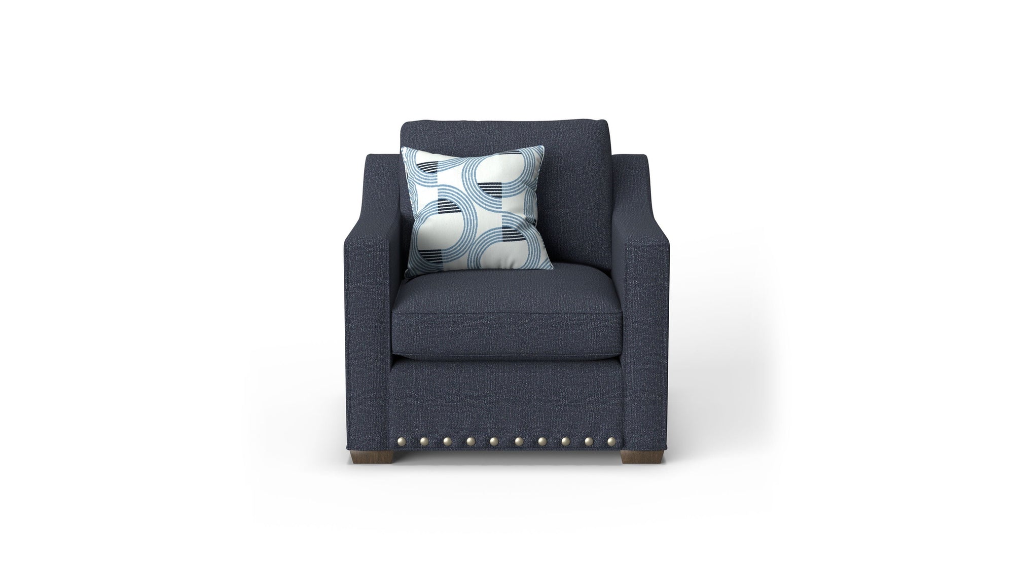Milo - Fabric Chair With Nailhead Trim