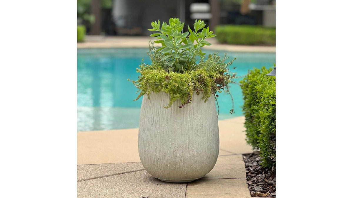 Rustic Ridge - Outdoor Planter - Off-White