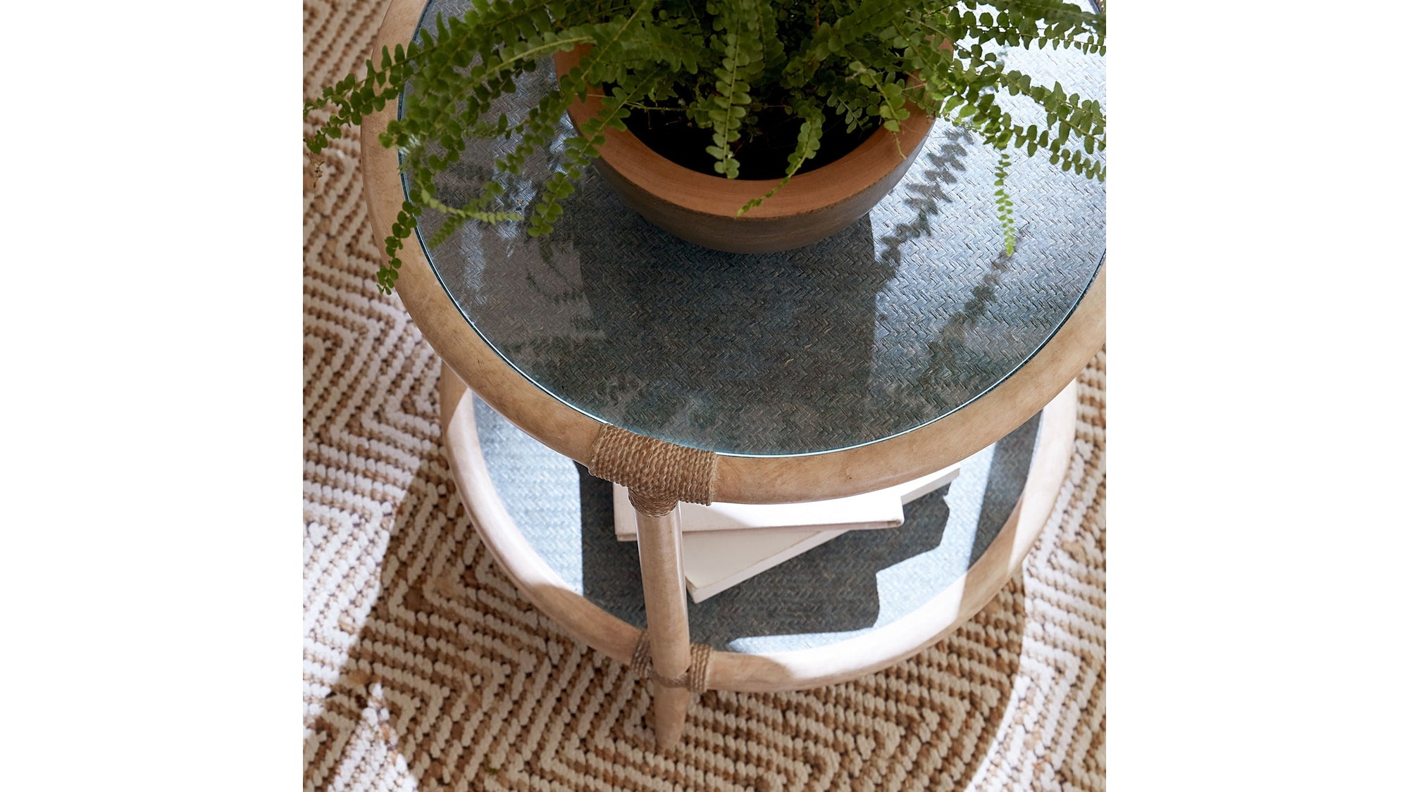 Retreat - Raffia End Table - Beige