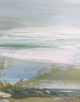 Lush Valley - Framed Canvas - Light Blue