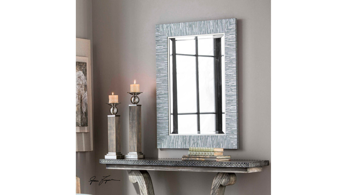 Belaya - Wood Mirror - Gray