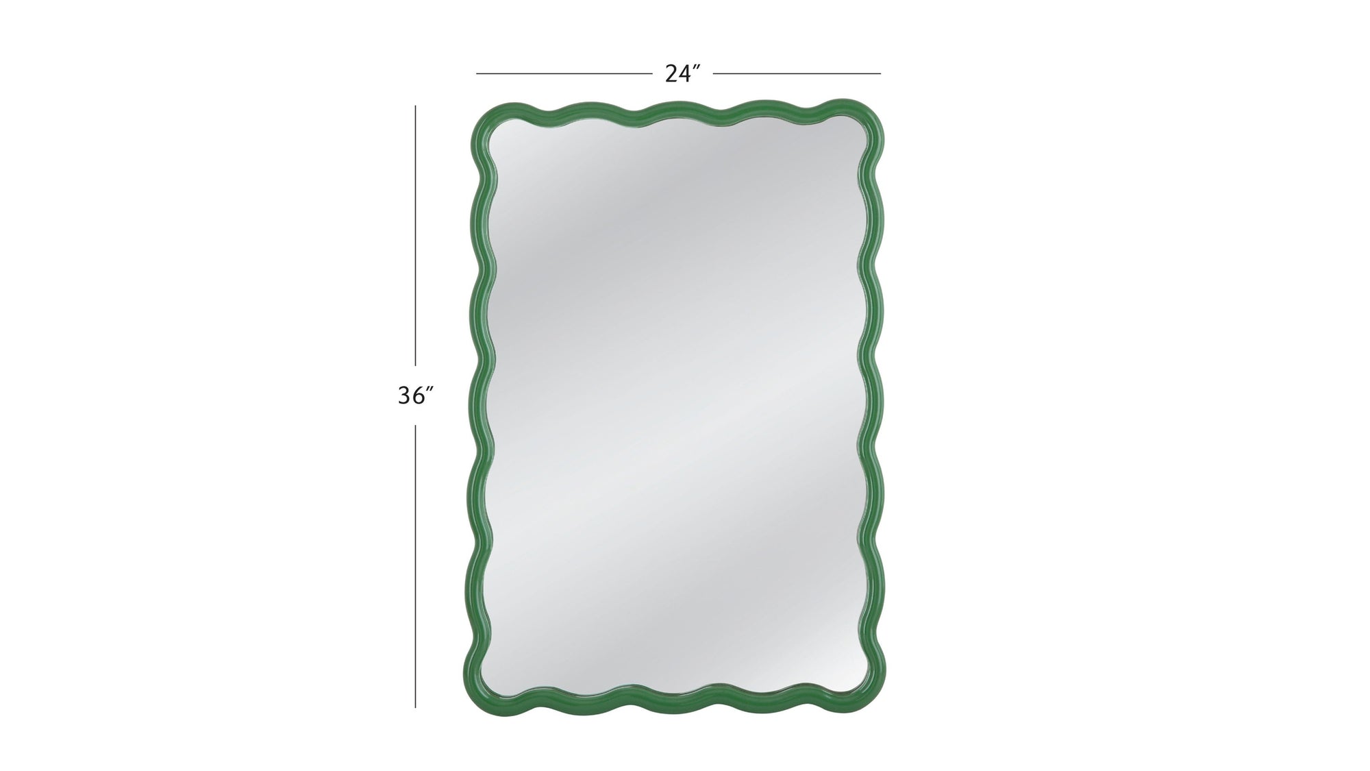 Cassia - Rectangle Wall Mirror - Green
