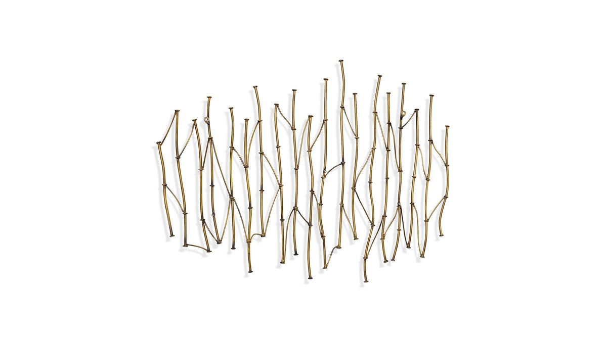 Nature's Rhythm - Metal Wall Decor - Gold