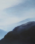 Cold Shoulder - Hand Painted Landscape Art - Black / Blue / Gray / White / Woodtone