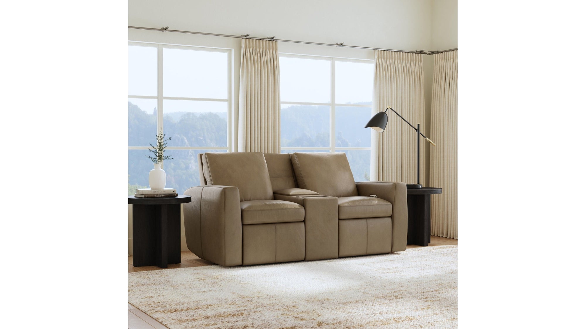 Aria - Power Reclining Loveseat With Console