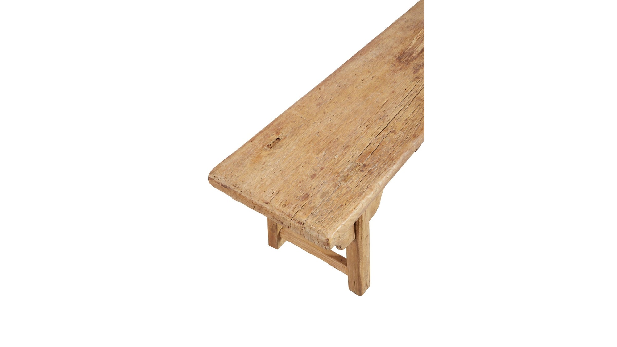 Antique - Simple Bench - Light Brown