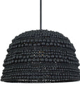 Persephone - Bead 1 Light Pendant - Black