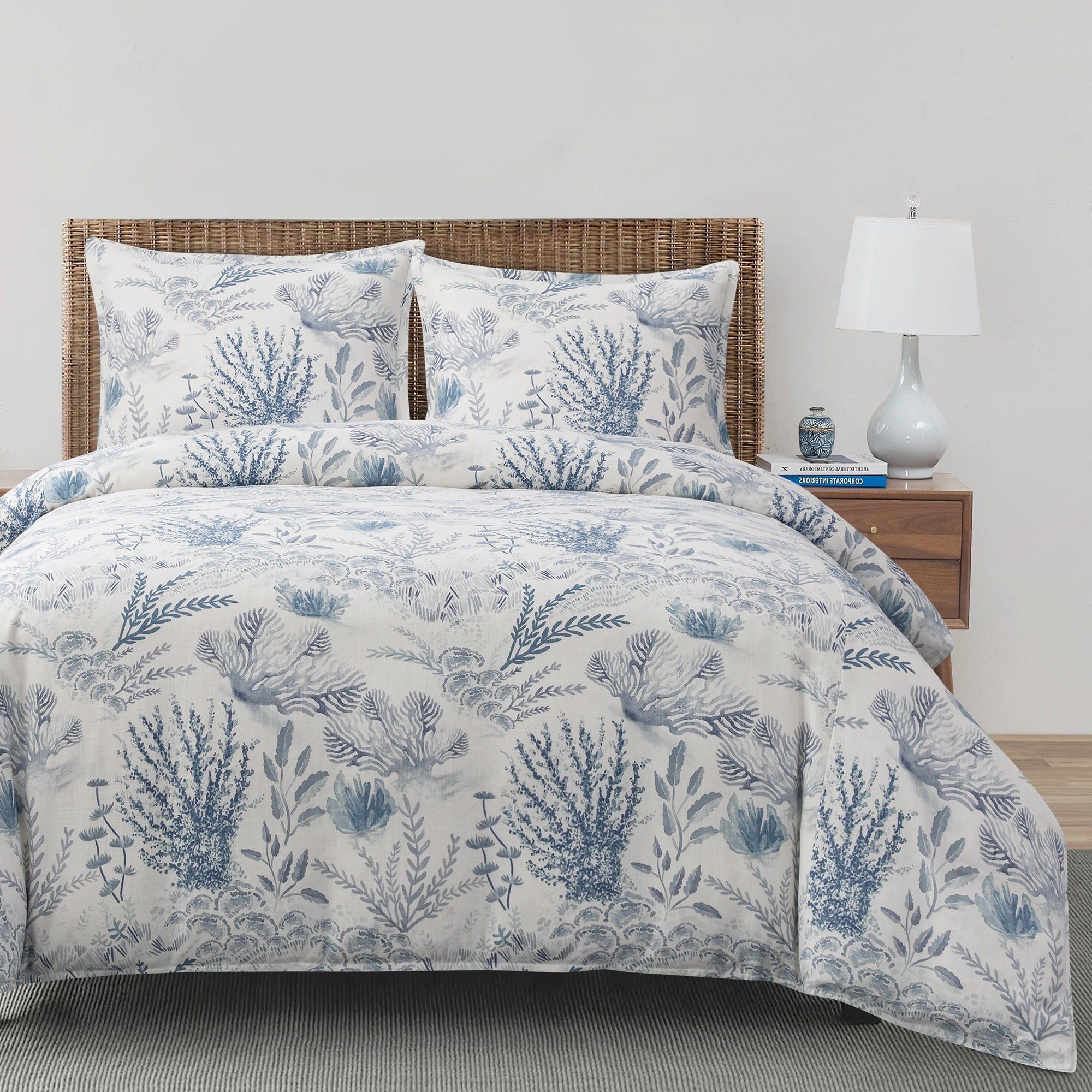 Oceania - King Duvet Cover Set (Set of 3) - Blue