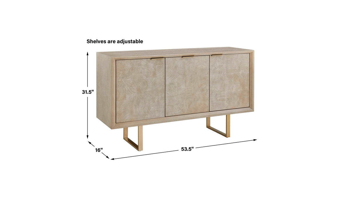Maeva - 3 Door Cabinet - Light Wood