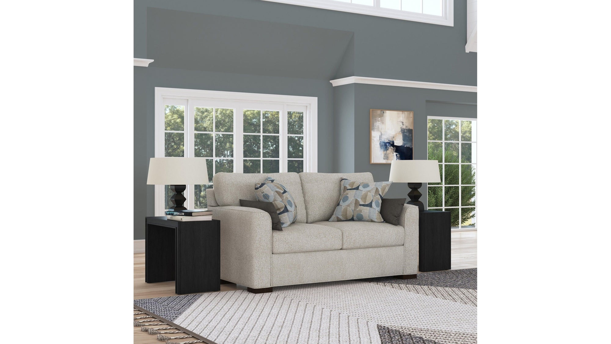 Jasper - Fabric Stationary Loveseat