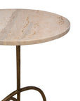 Jasper - Side Table - Beige / Gold