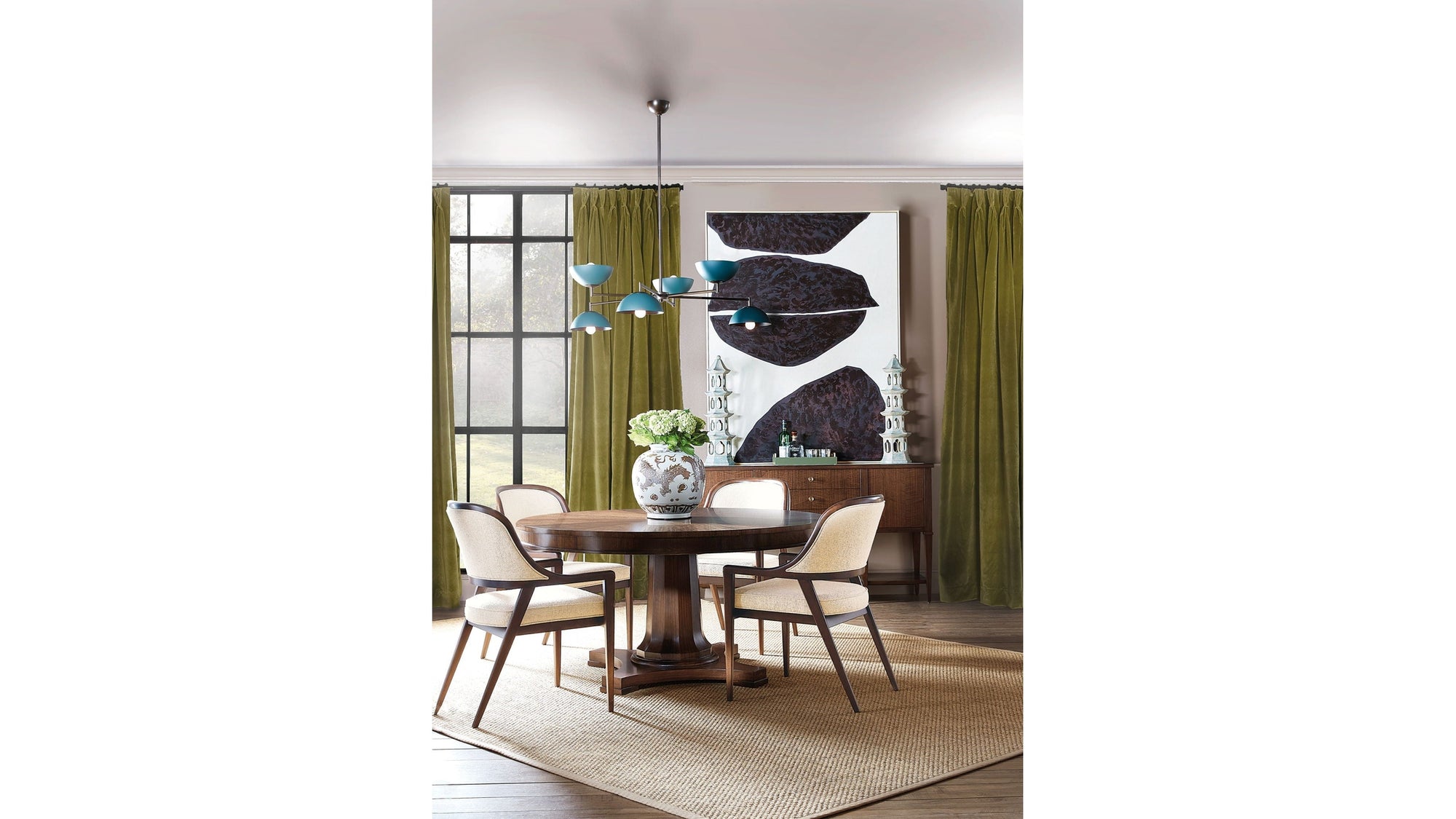 Archives - Round Pedestal Dining Table - Dark Brown