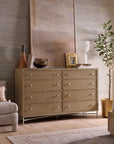 Sonnet - Eight-Drawer Dresser - Dark Gray
