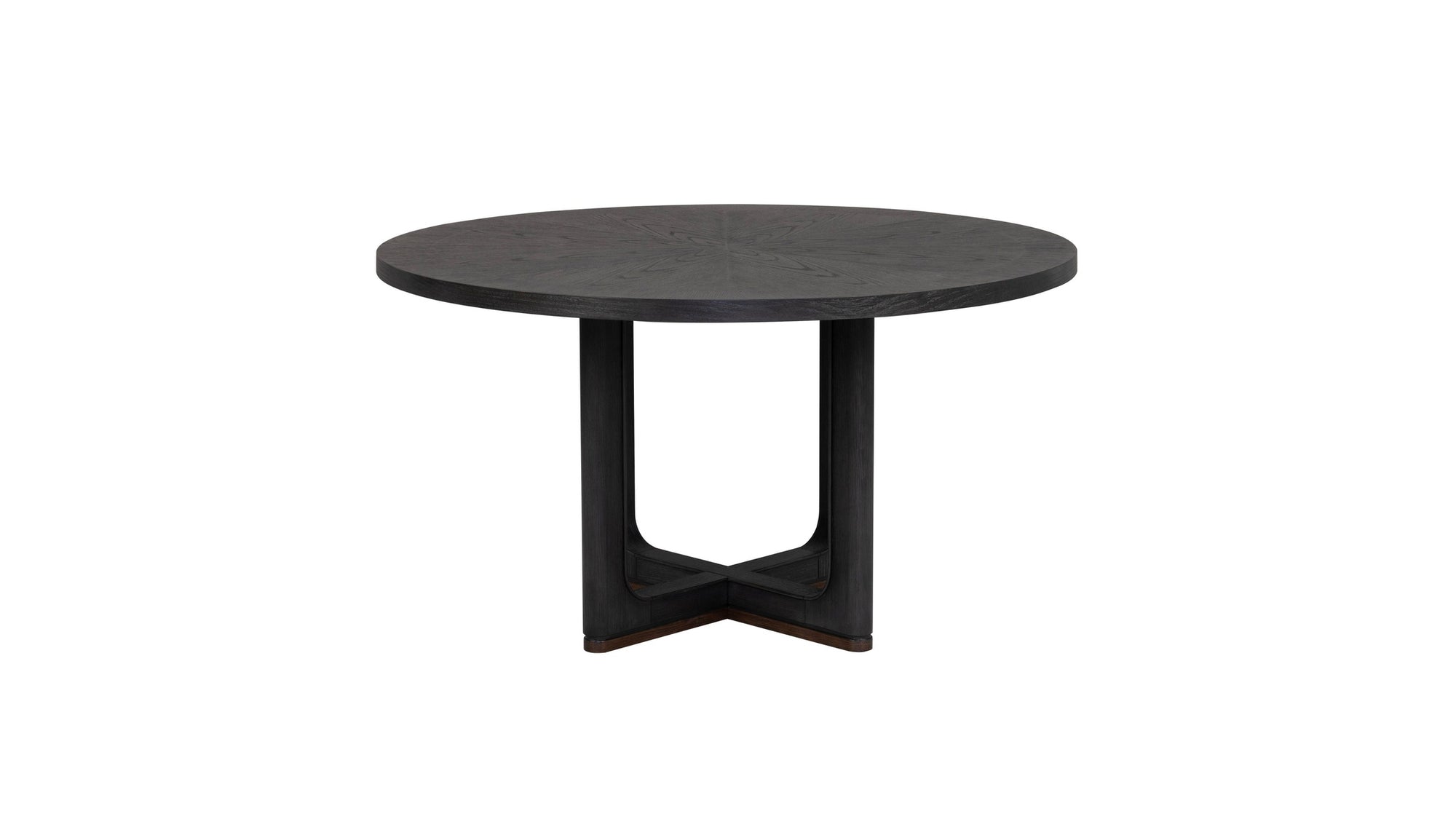 Waterfall - Round Dining Table - Deep Ebony