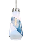 Windswept - 1 Light Mini Pendant - Blue & White