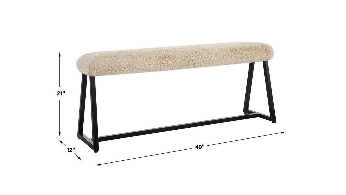 Taupo - Sheepskin Bench