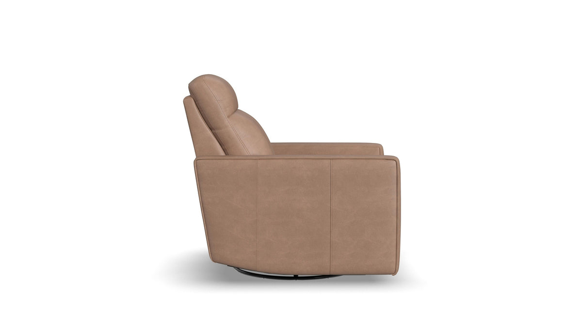 Dutch - Power Swivel Gliding Recliner With Power Headrest, Lumbar, Heat &amp; Massage