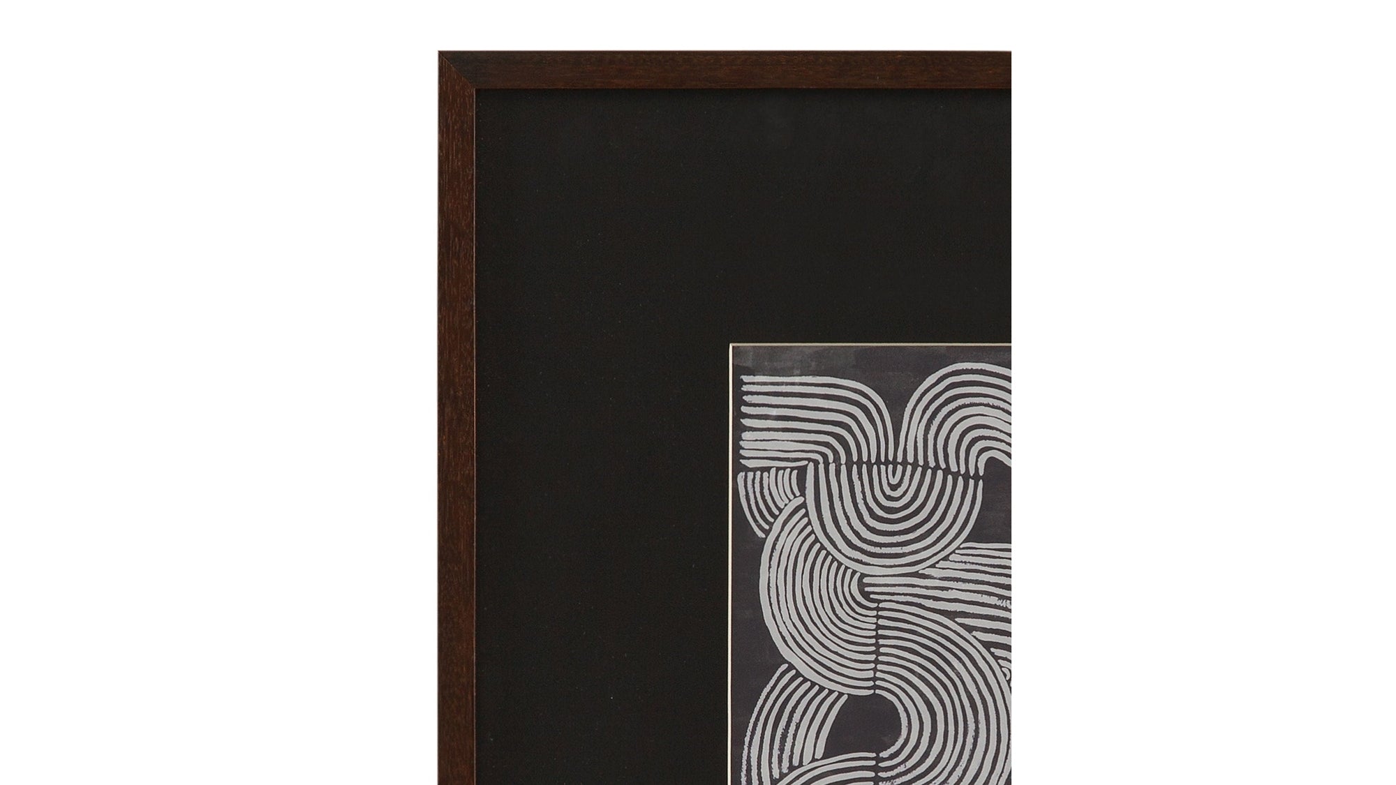 Neutral Strokes I Framed Print - Black