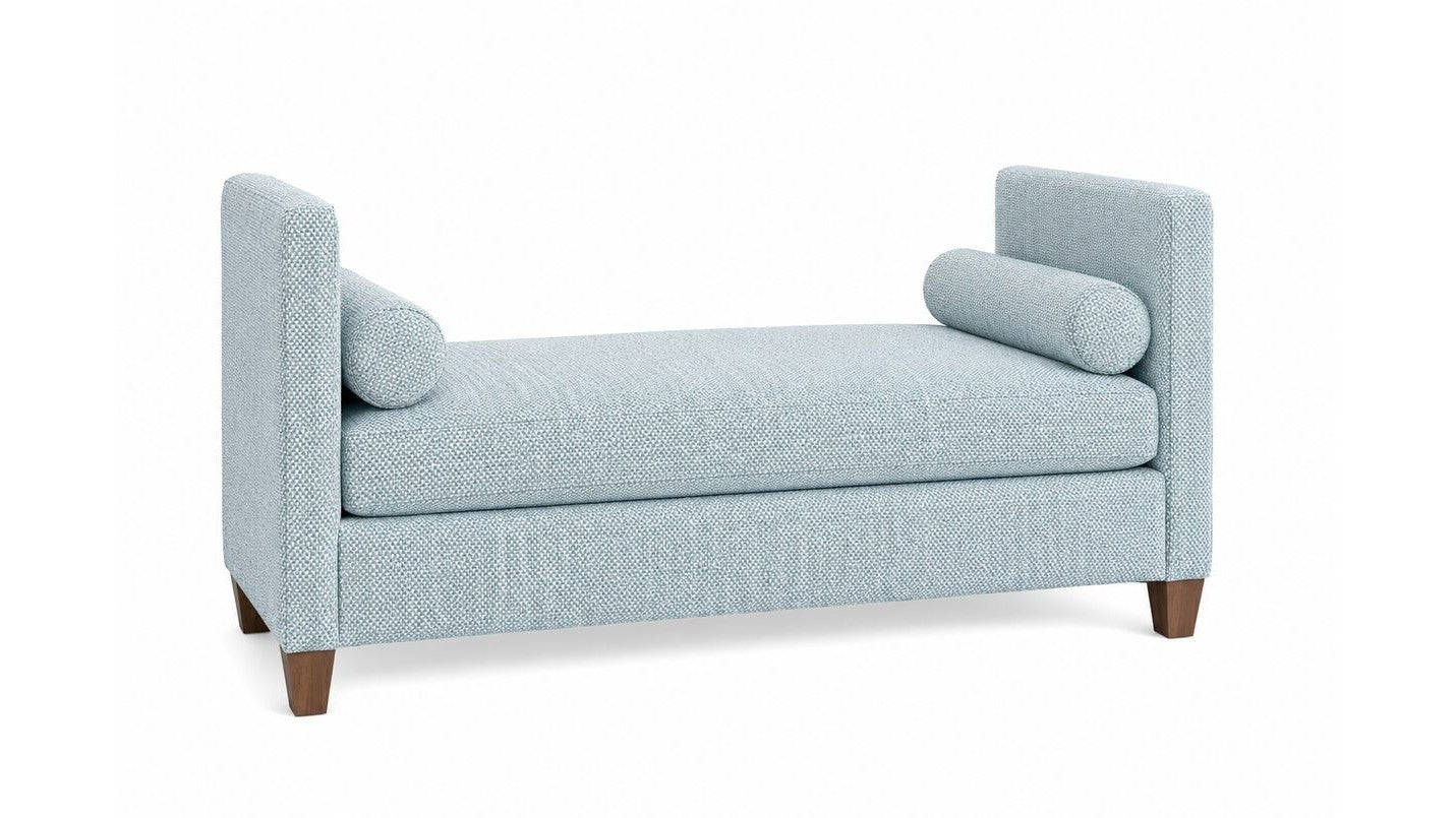 Tide &amp; Timber - Upholstered Daybed - Ocean Blue / White Maple