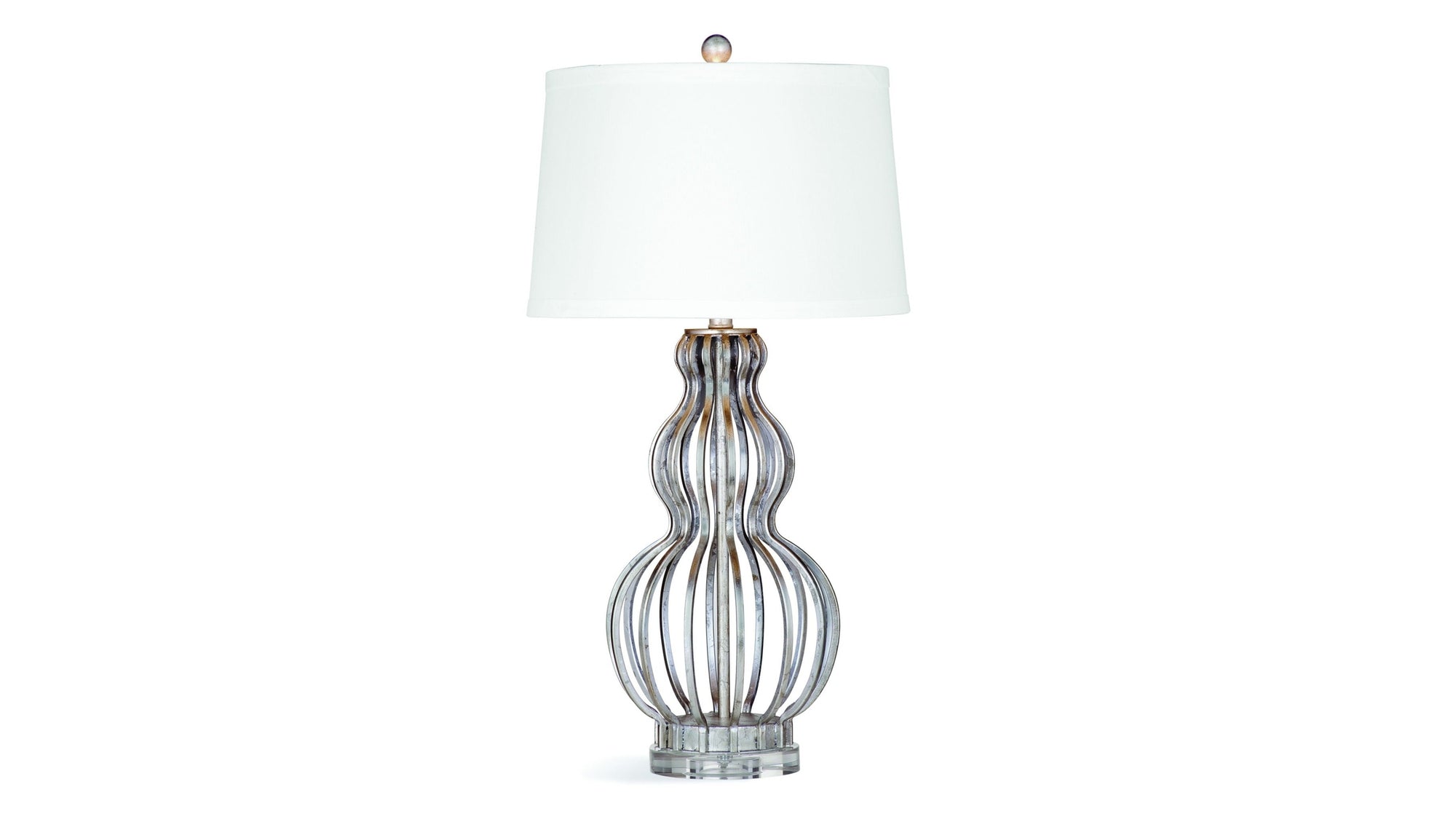 Sophie - Table Lamp - Silver / White