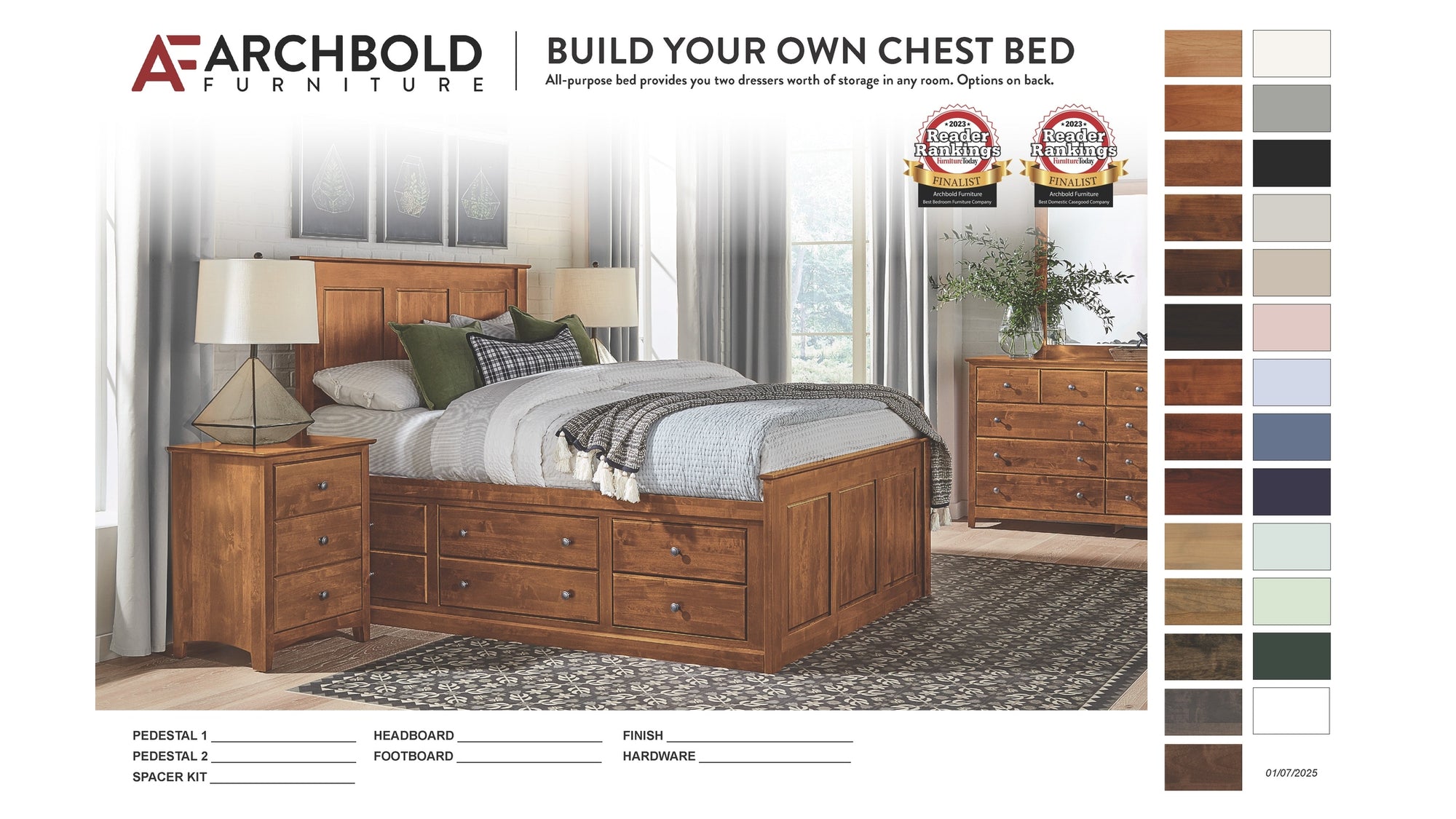 Solid Alder Storage Bed: Build Your Own Chest Bed