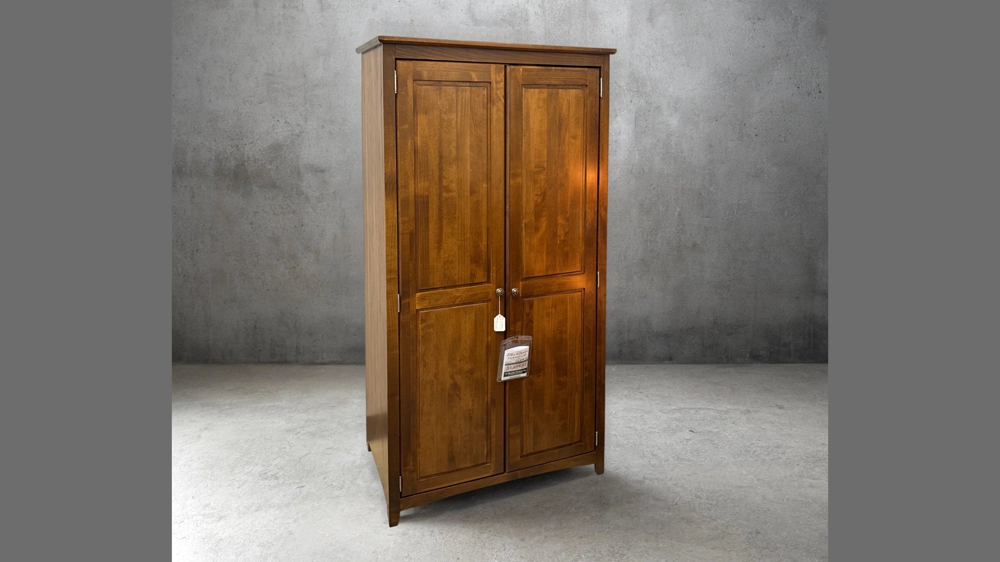 Final Closeout: Solid Alder Wardrobe with Catalyzed Varnish