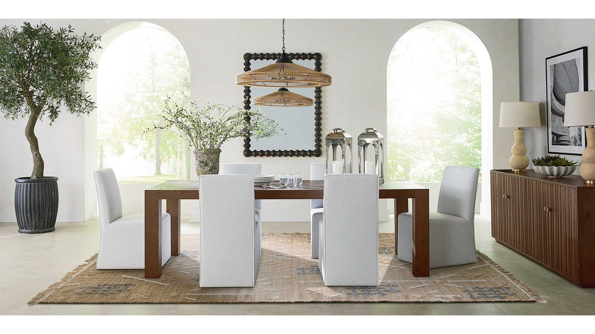 Cameron Upholstered Dining Chair with Casters