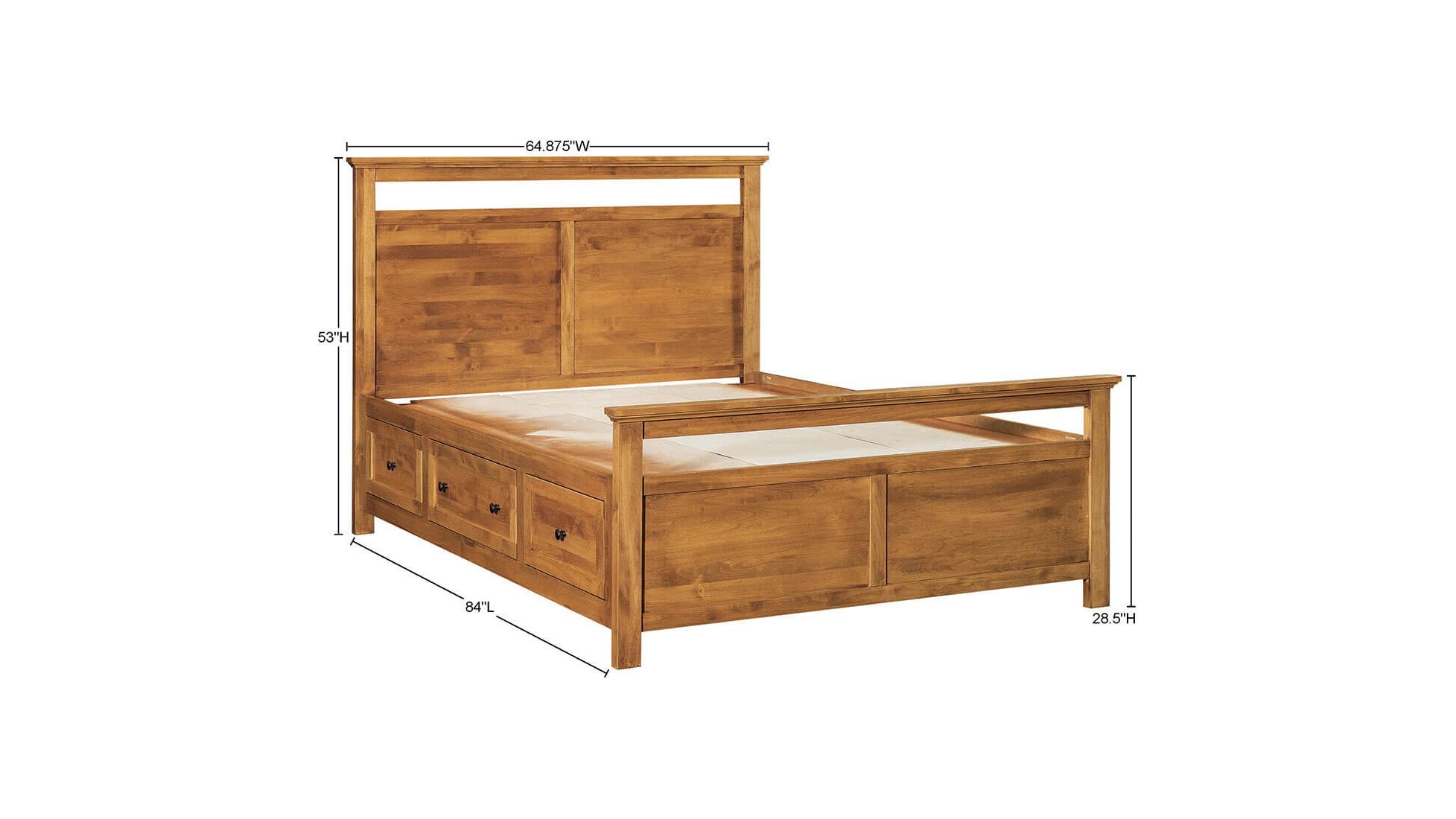 Emmerson Bed - Storage Pedestals
