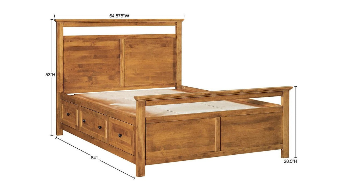 Emmerson Bed - Storage Pedestals