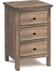Heritage 3 Drawer Nightstand