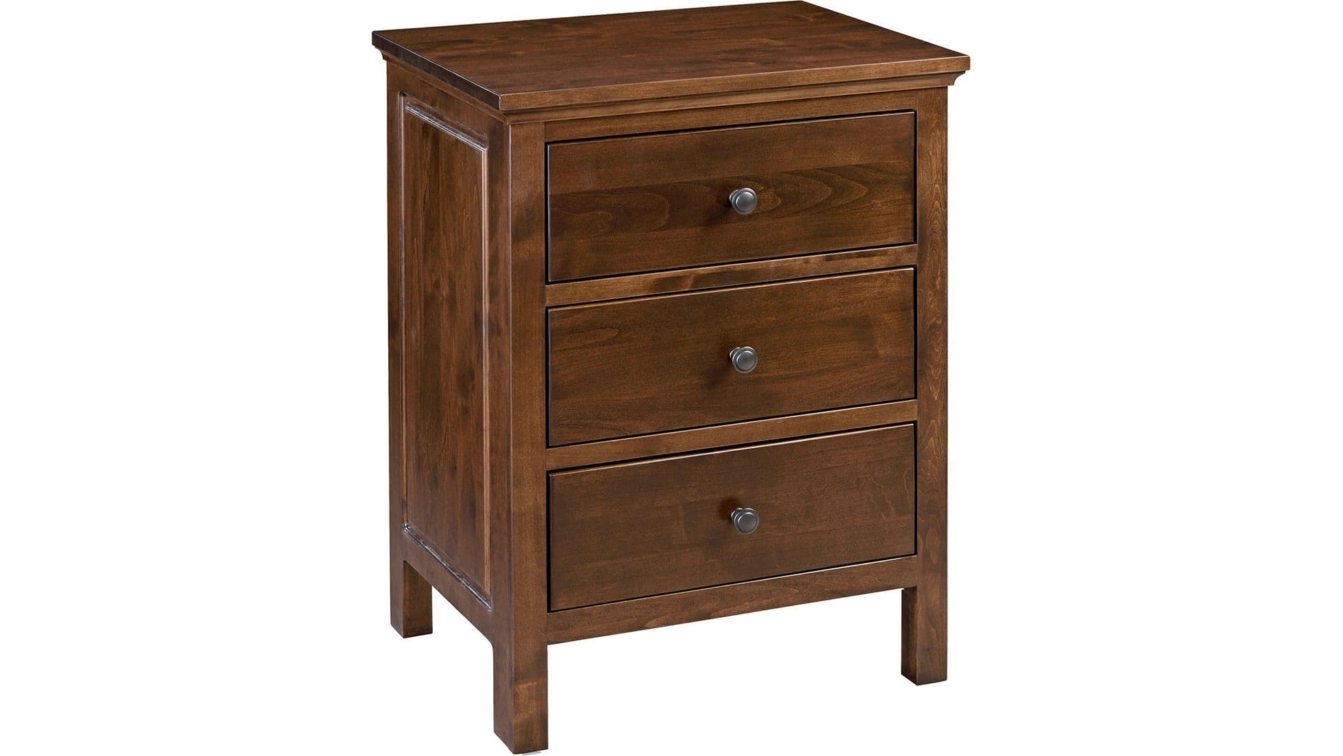 Heritage 3 Drawer Wide Nightstand