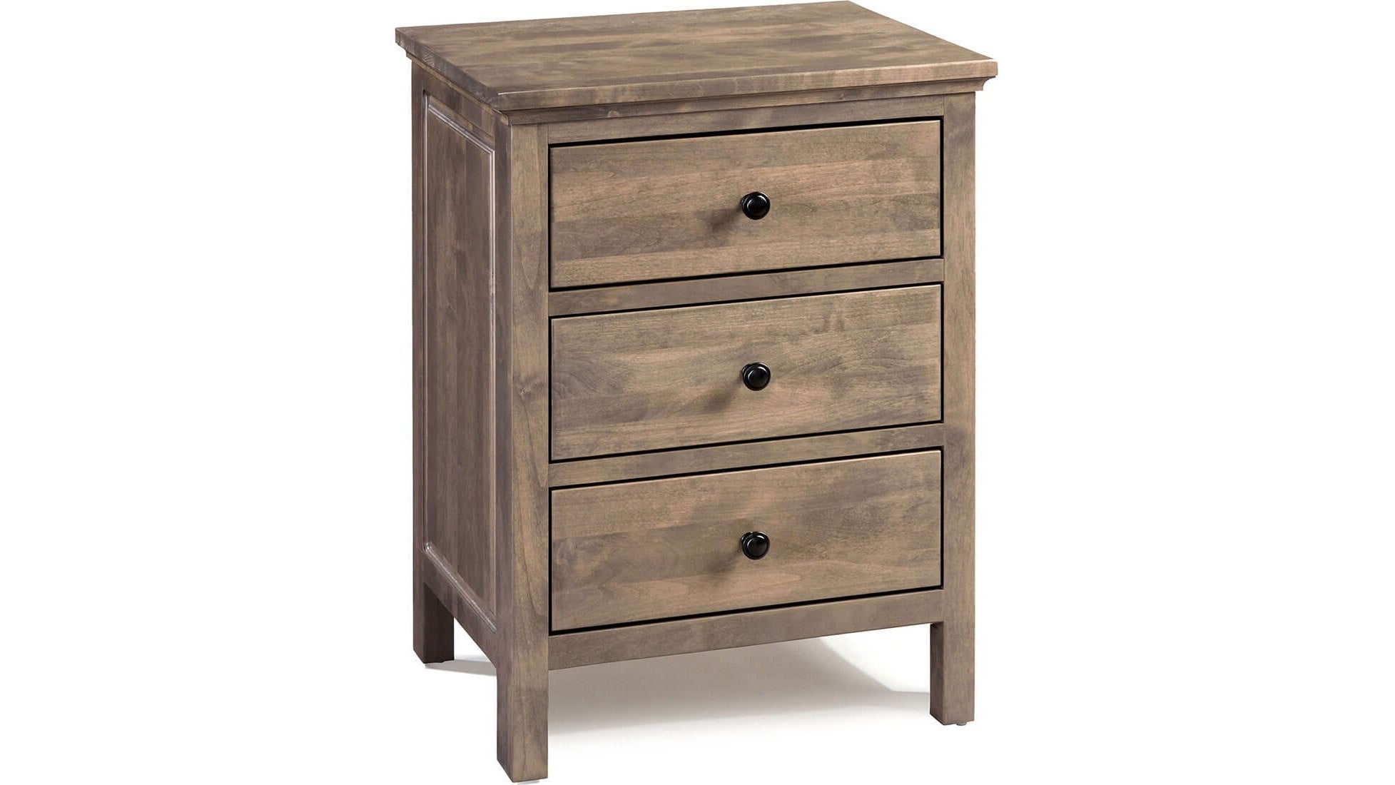 Heritage 3 Drawer Wide Nightstand
