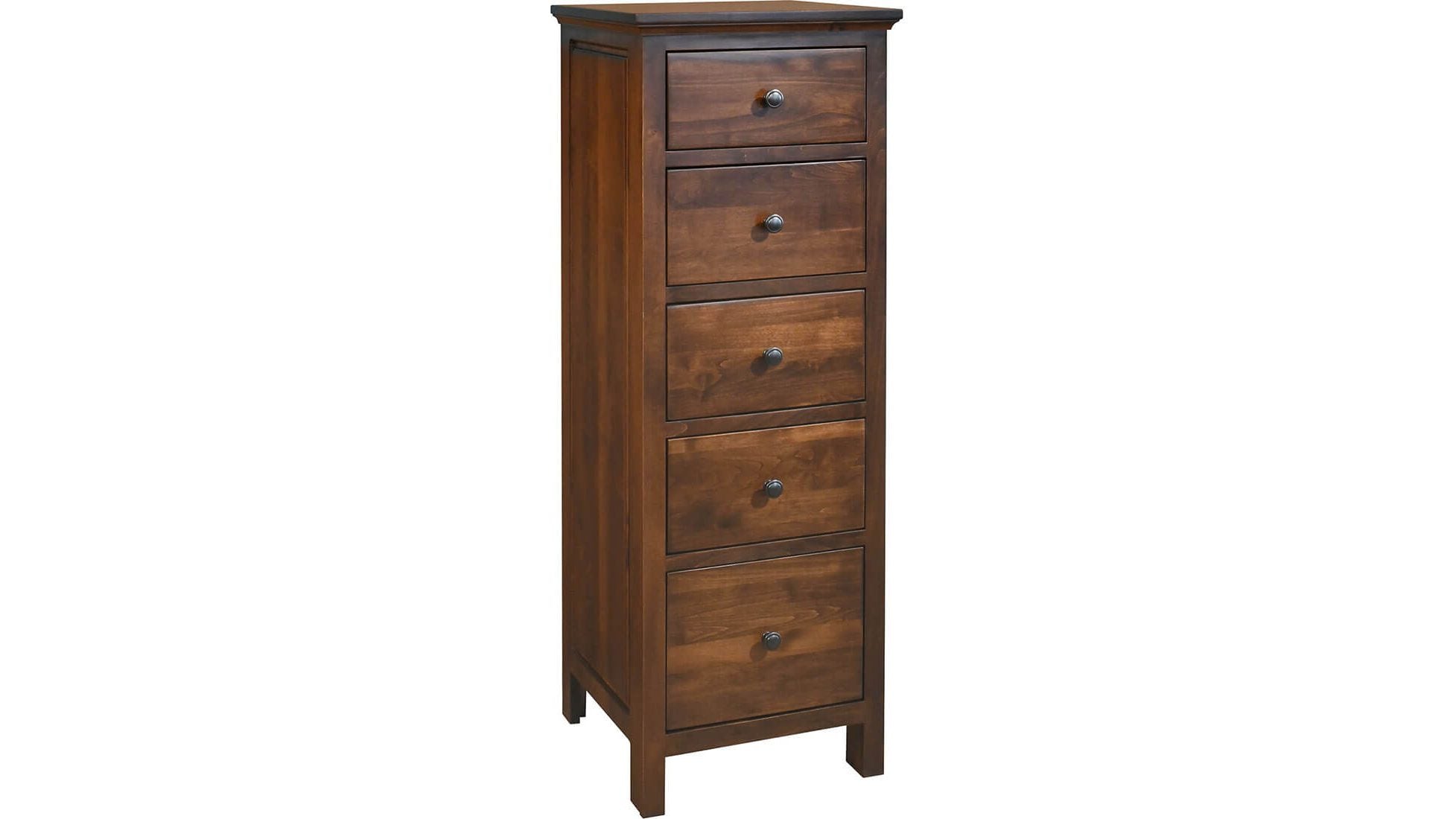 Heritage 5 Drawer Lingerie Chest in Solid Alder Wood