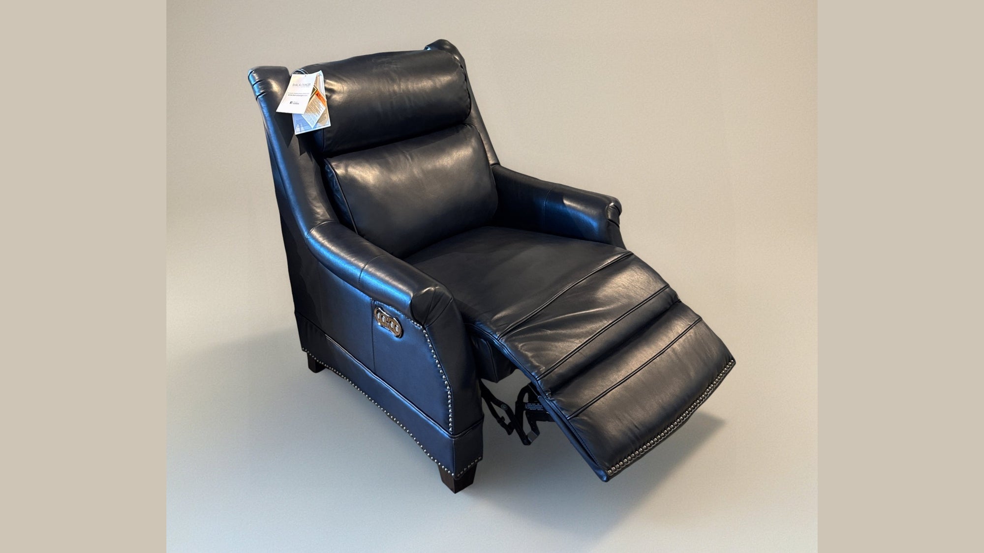 Final Closeout: Leather Power Recliner with Articulating Headrest
