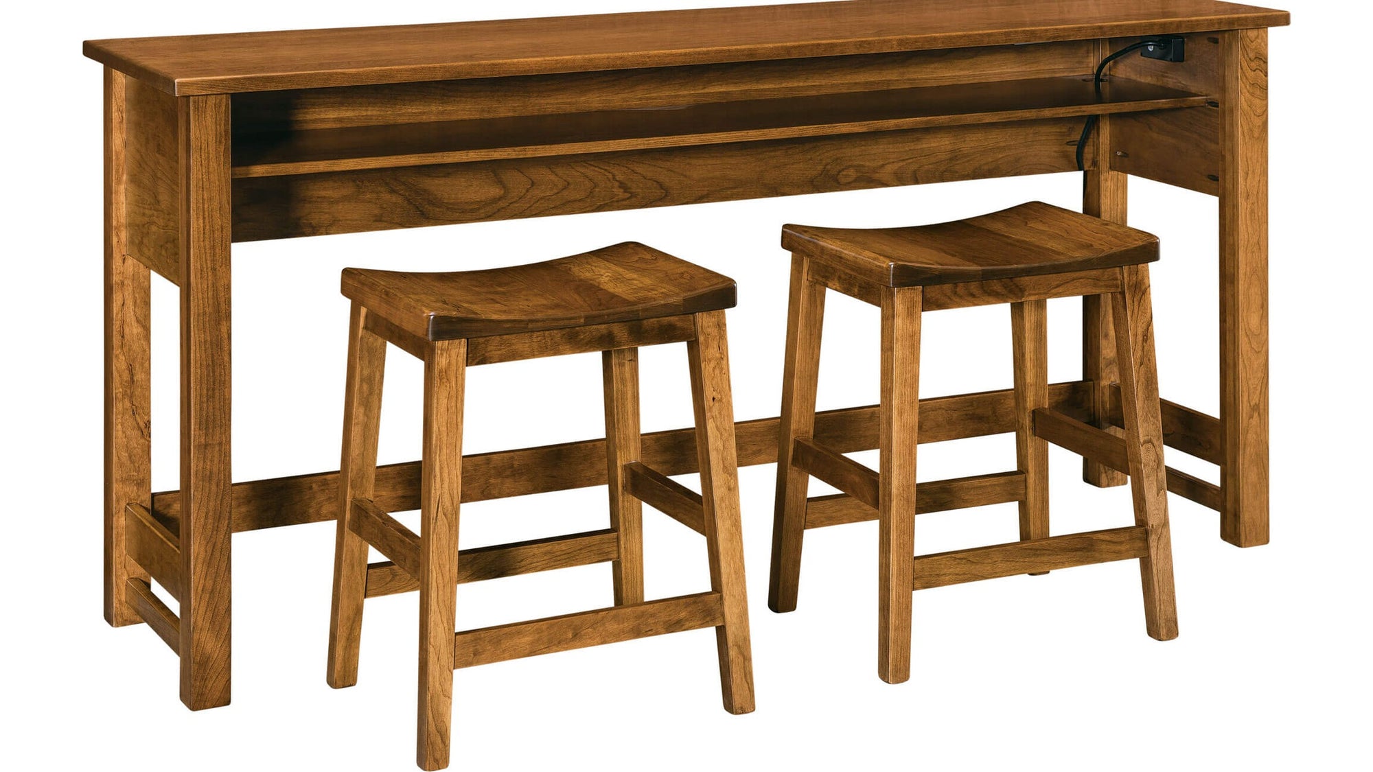 Bob Timberlake Miss Kay's Counter Height Wall Table with Outlets