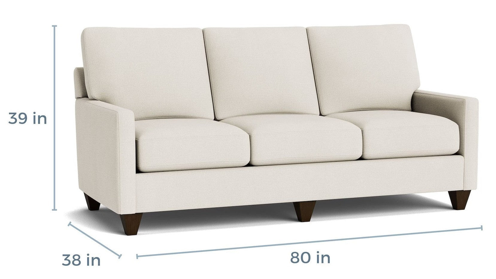 True Custom Track Arm Sofa