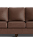 True Custom Leather Large Panel Arm Sofa